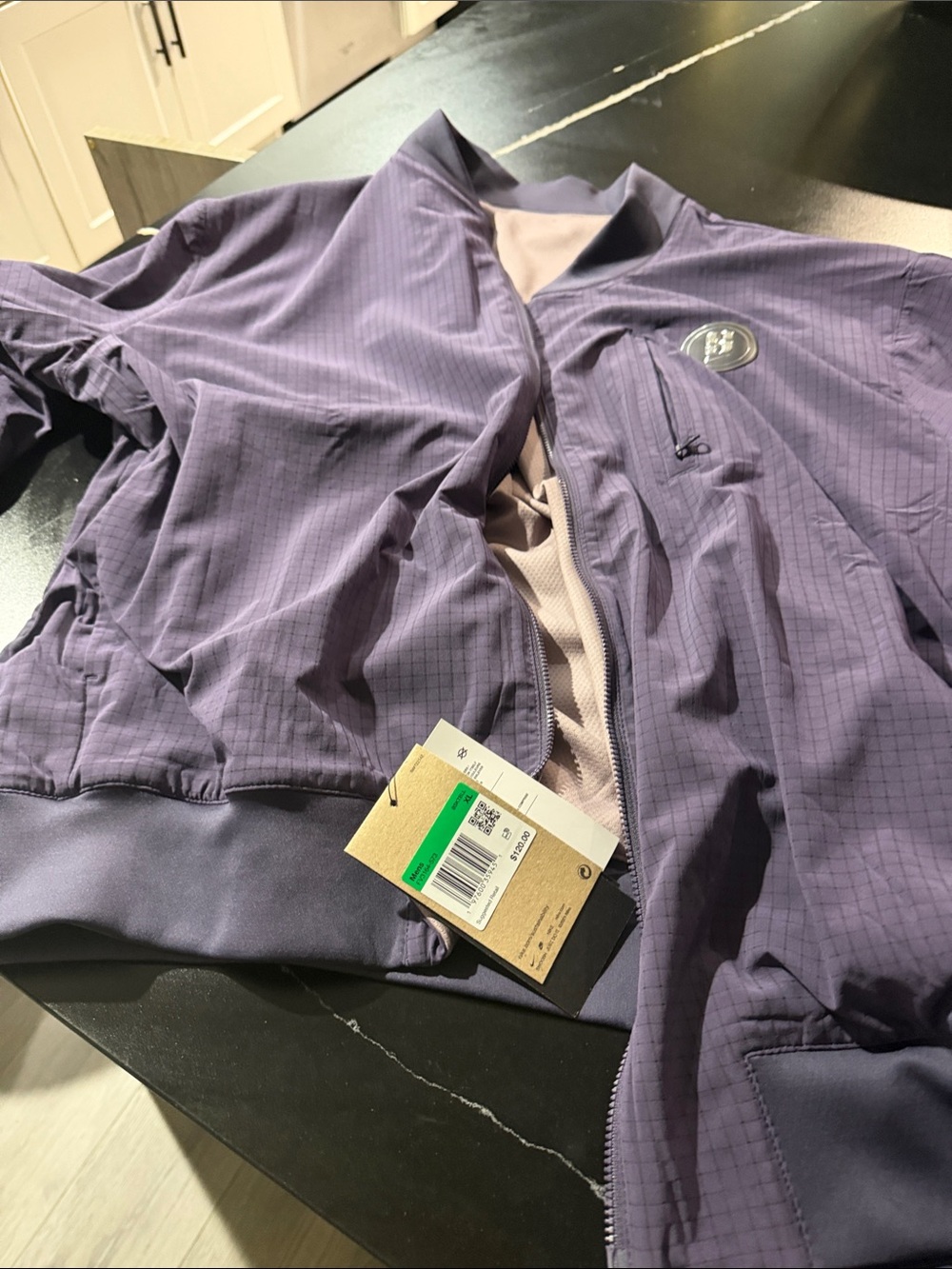 Nike Men's Violet Grid Lightweight Windbreaker